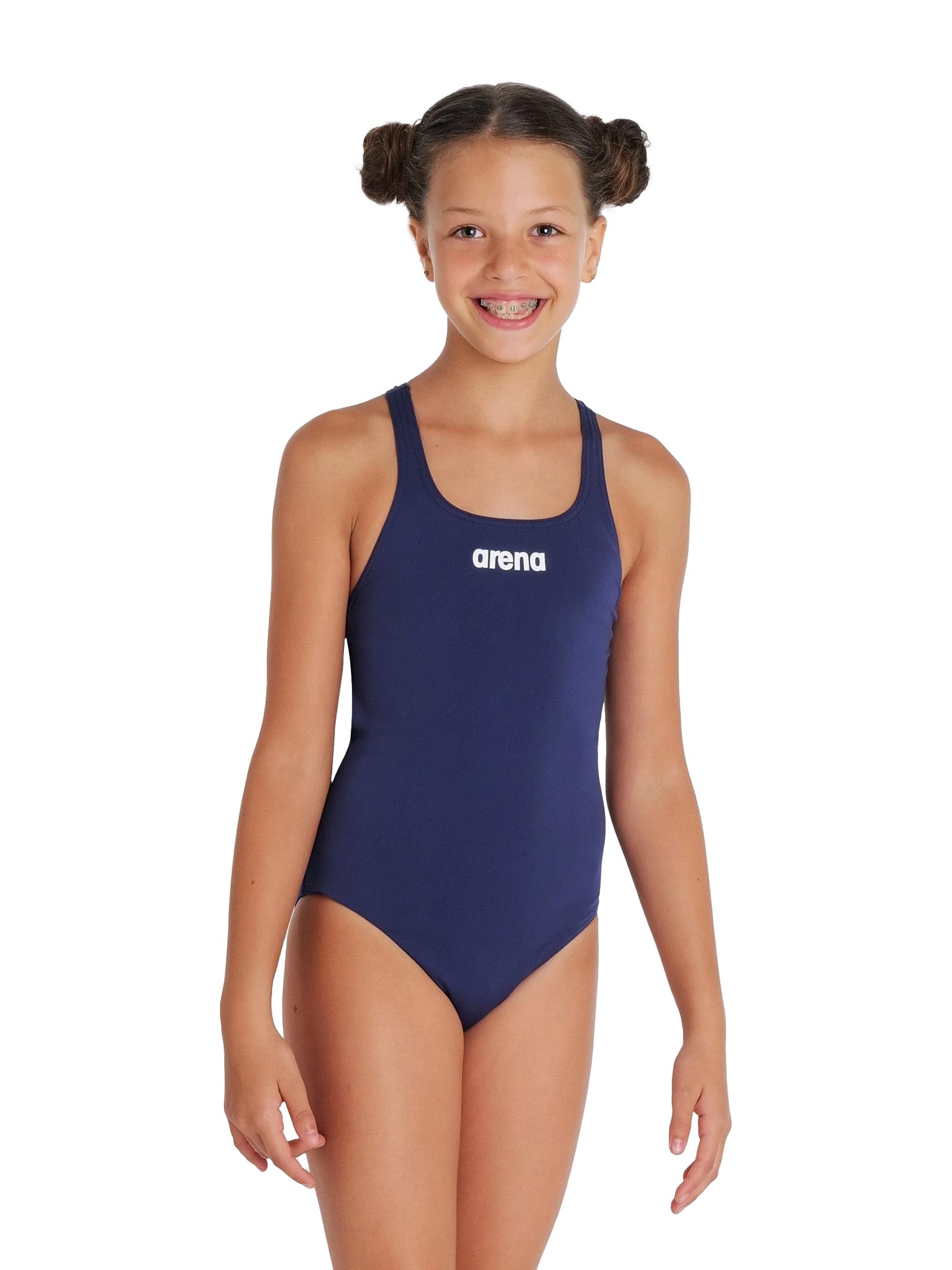 Girl&#39;s Swim Pro One Piece Swimsuit - Navy