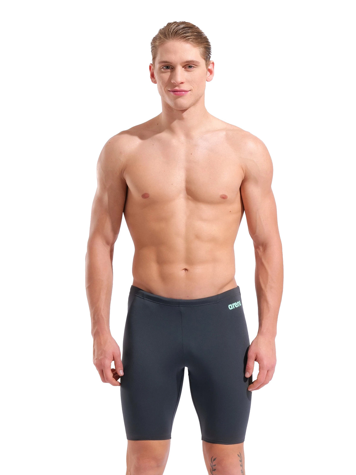 Men’s Team Solid Swim Jammer – Asphalt/Water