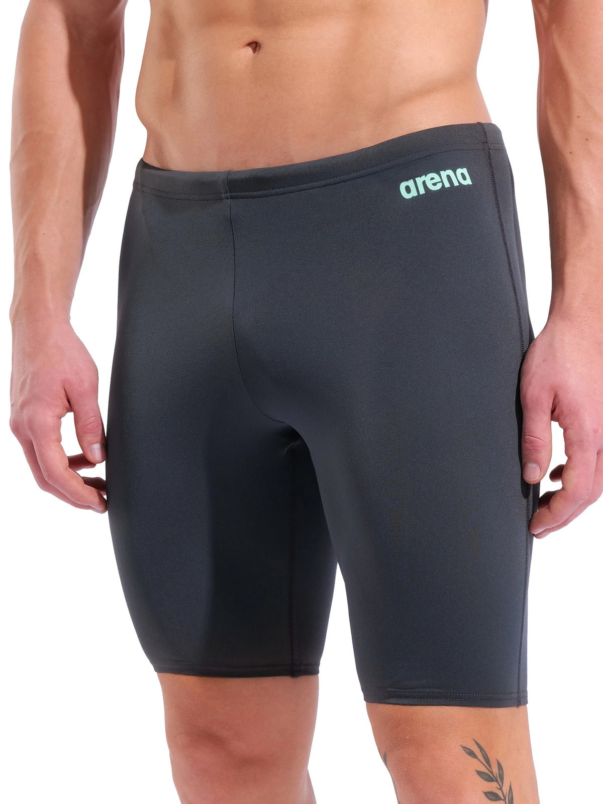 Men’s Team Solid Swim Jammer – Asphalt/Water