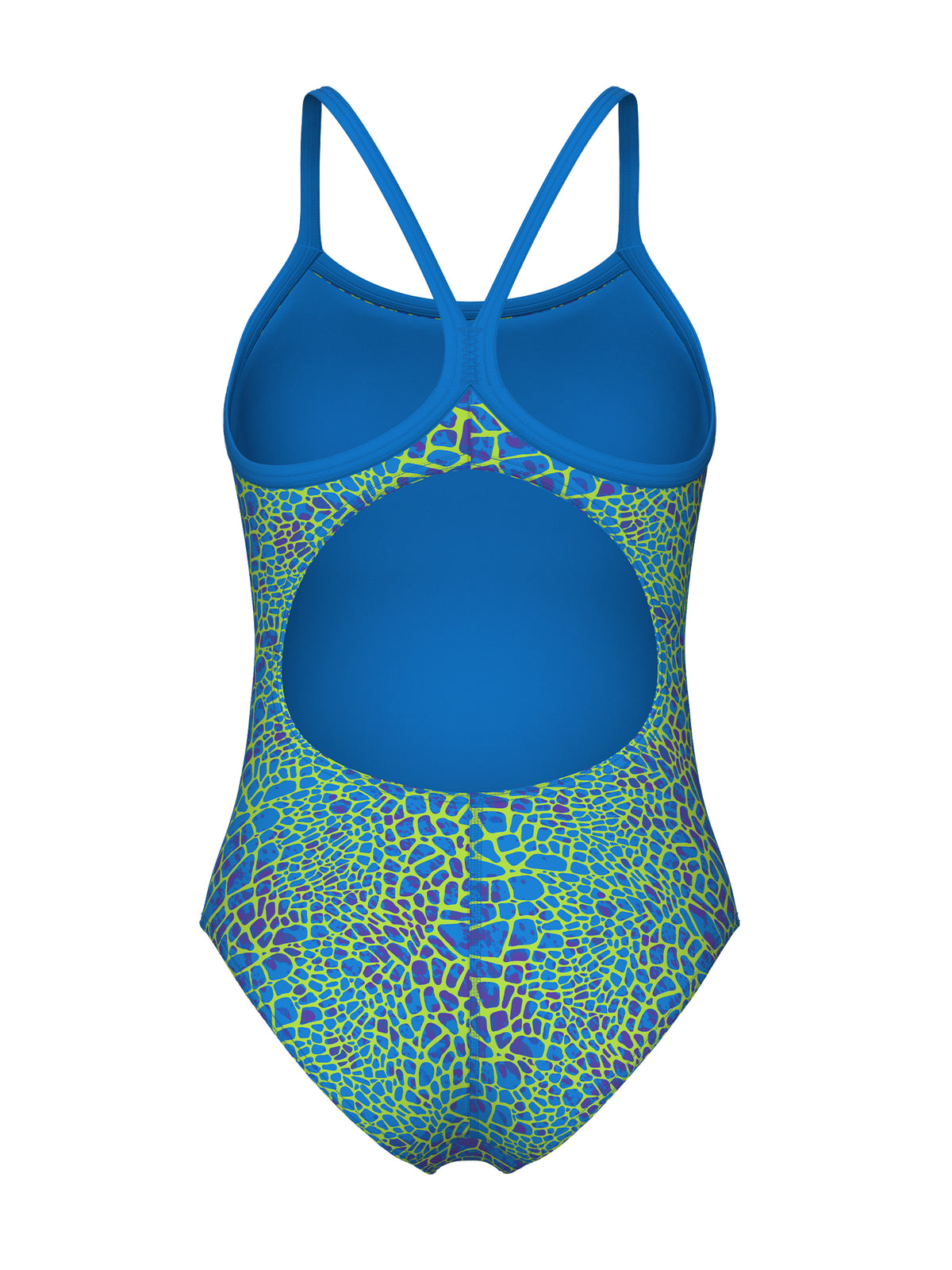 Maillot de bain une-pièce Snakeskin Lightdrop Back pour femmes - Blue Cosmo/Multi Blue Cosmo