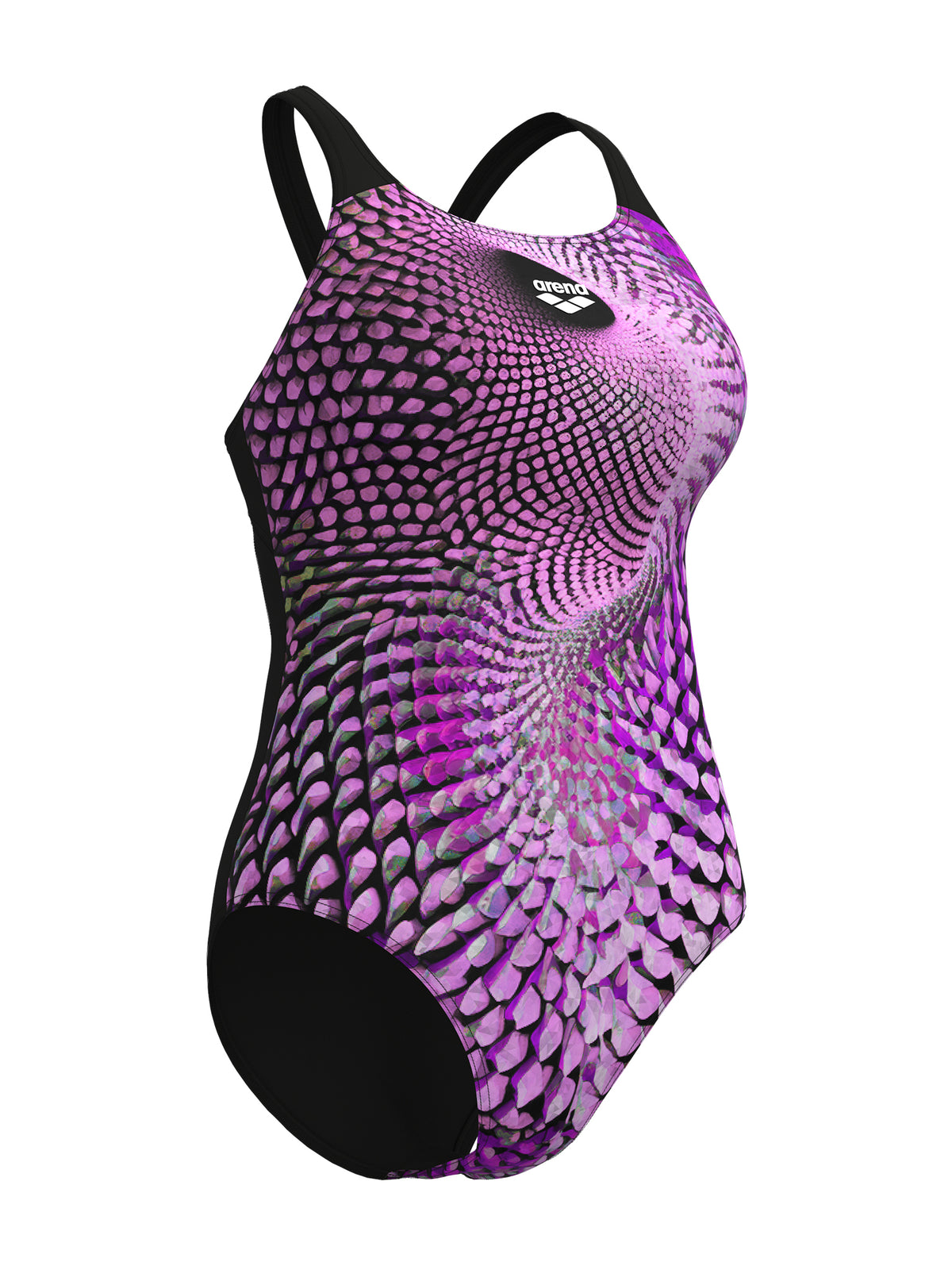 Maillot de bain une pièce Peacock Swim Pro Back pour femmes – Multi Rose/Noir