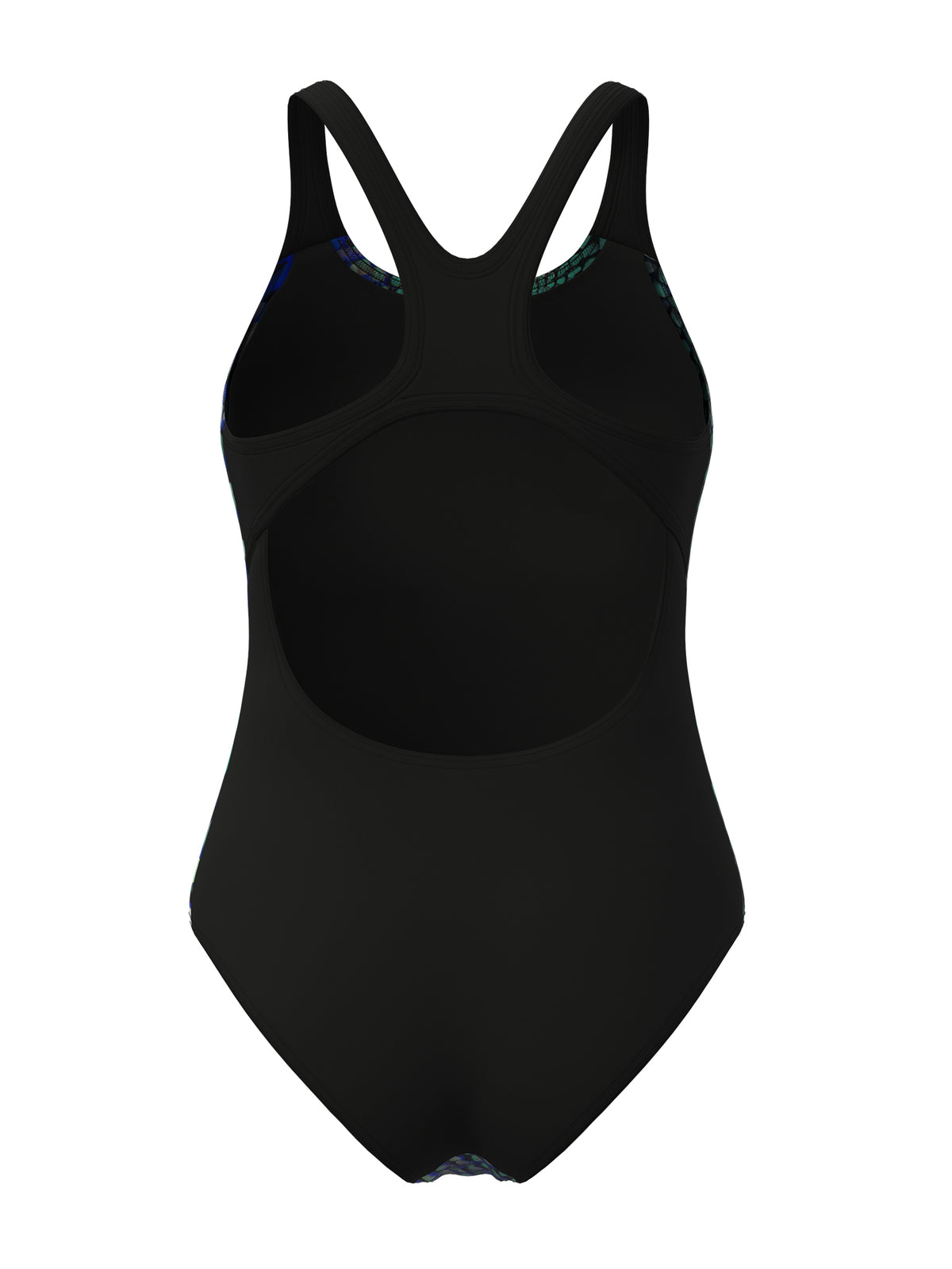 Maillot de bain une pièce Peacock Swim Pro Back pour femmes – Multi Vert/Noir
