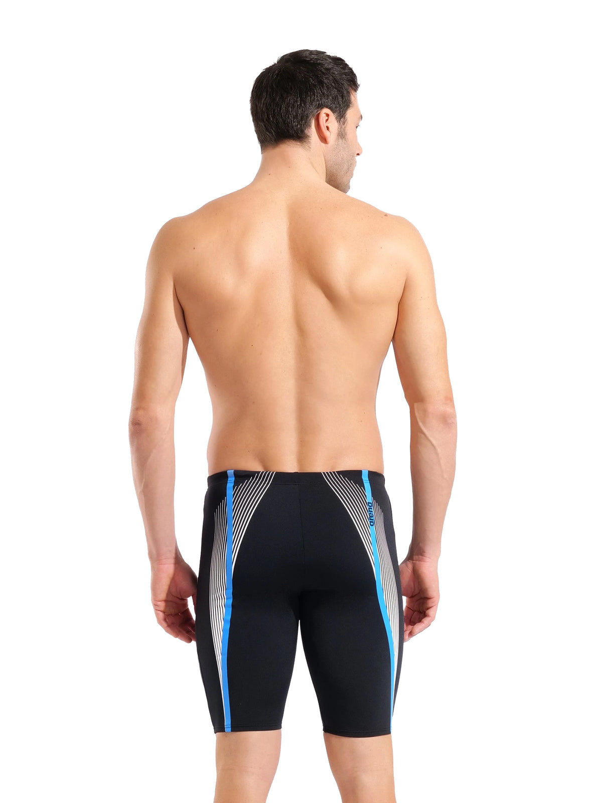 Men’s Dynamic Swim Jammer – Black/White