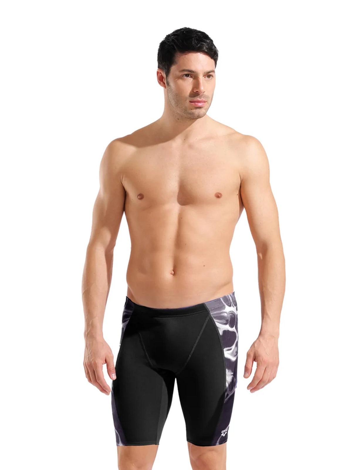 Men’s Earth Swim Jammer – Black/Multi Black