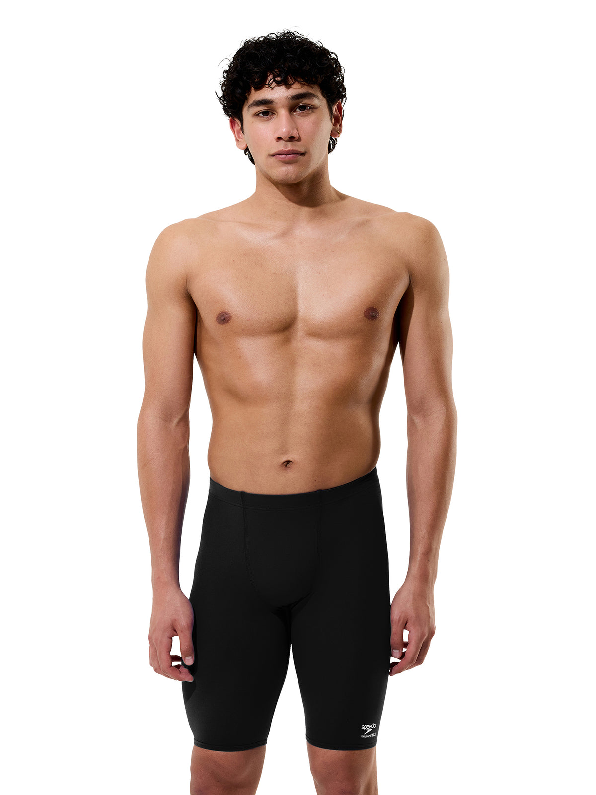 Men's Team Endurance+ Max Solid Swim Jammer - Black