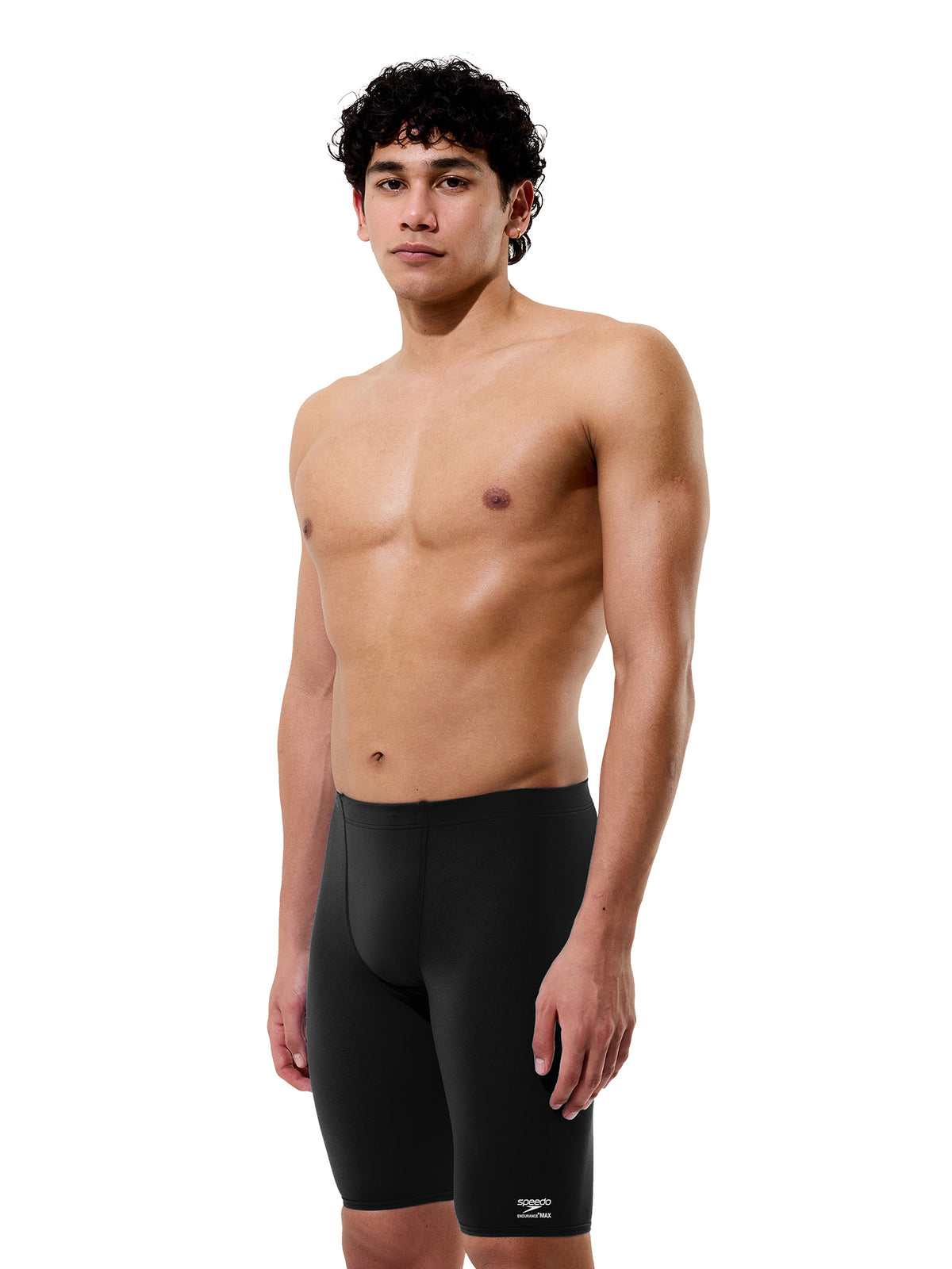 Men's Team Endurance+ Max Solid Swim Jammer - Black