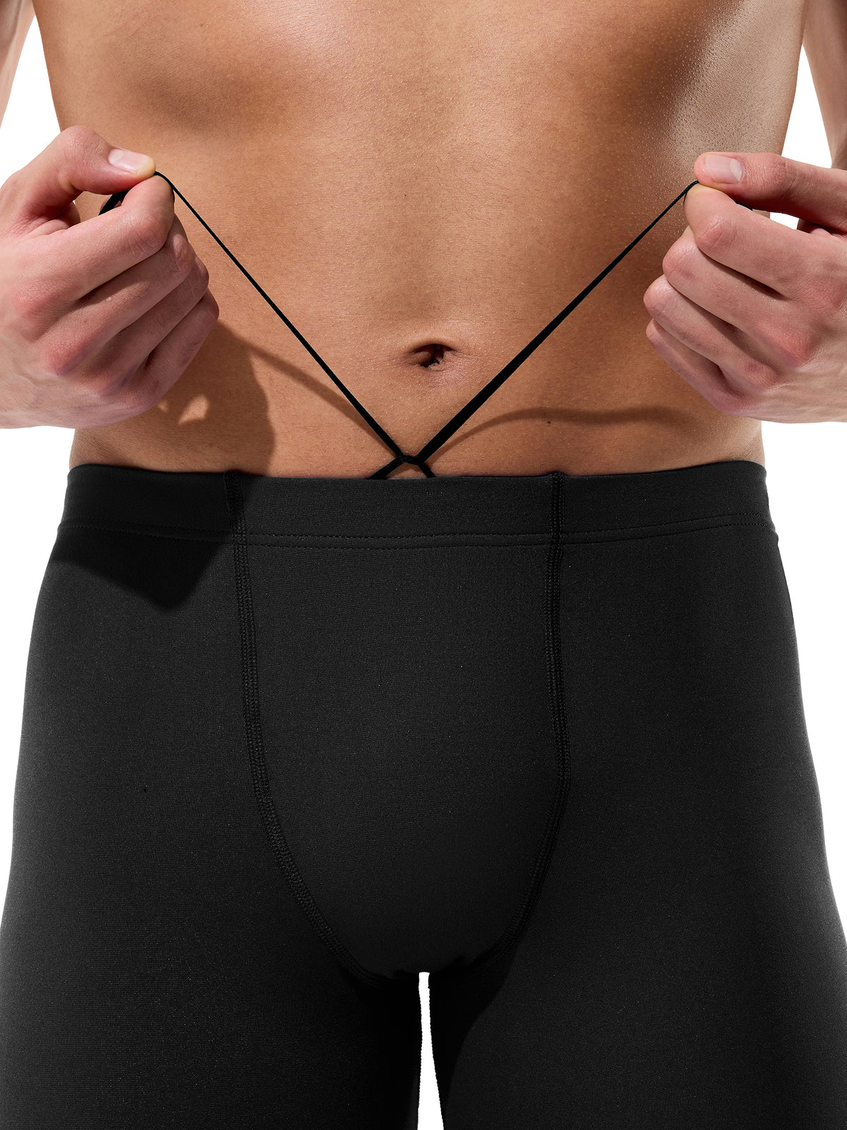 Men's Team Endurance+ Max Solid Swim Jammer - Black