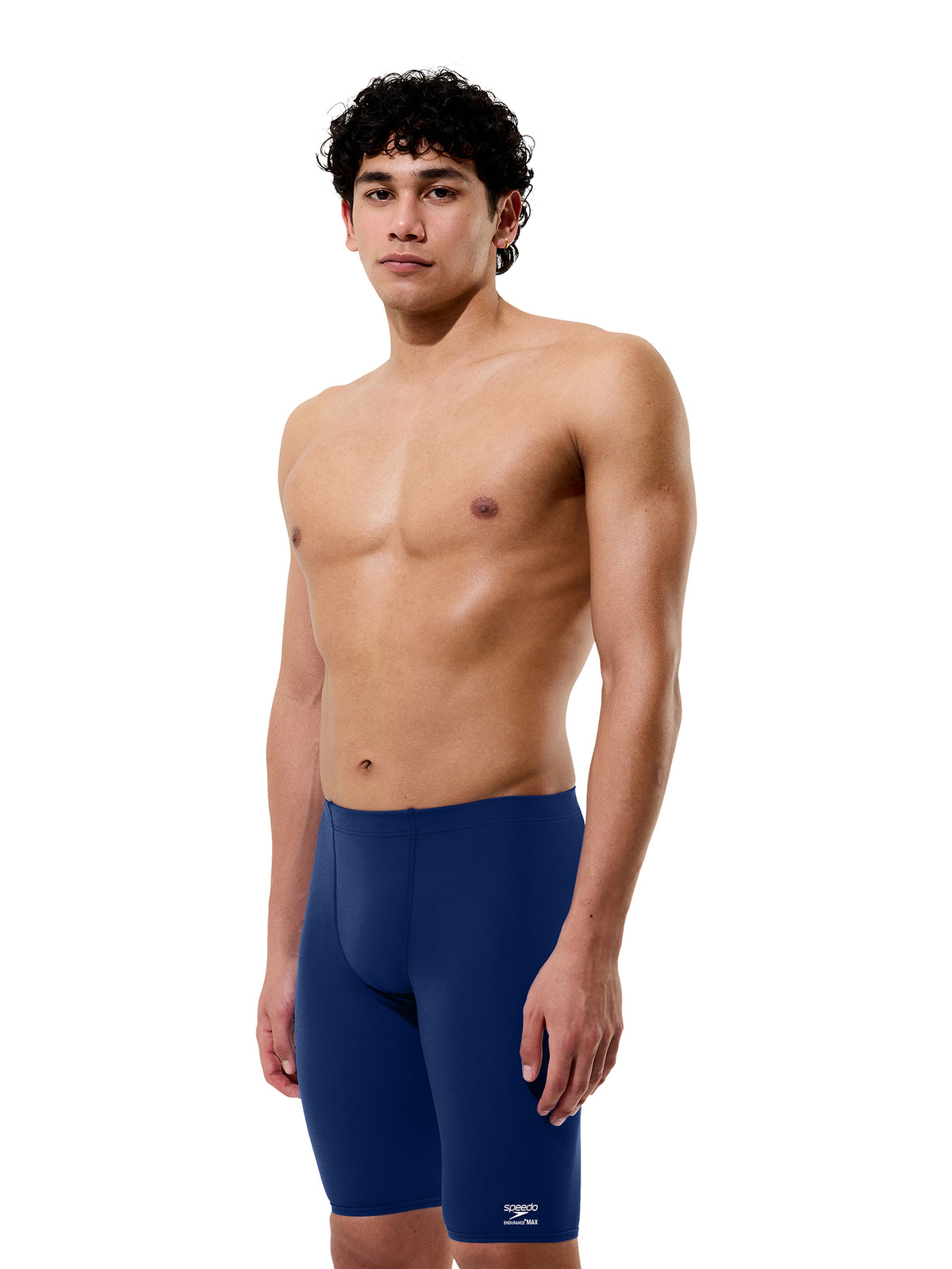 Men's Team Endurance+ Max Solid Swim Jammer - Navy