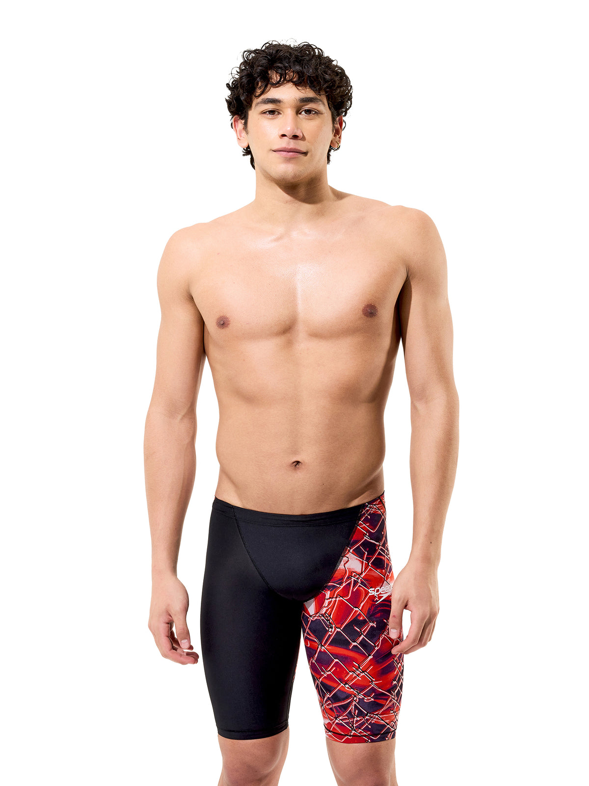 Maillot de compétition Fastskin Hyperpro Jammer pour hommes - Noir/ Electric Veil