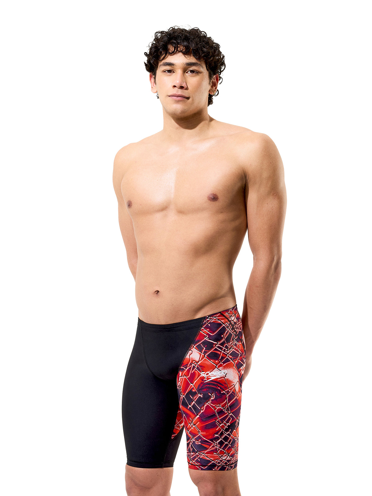Maillot de compétition Fastskin Hyperpro Jammer pour hommes - Noir/ Electric Veil