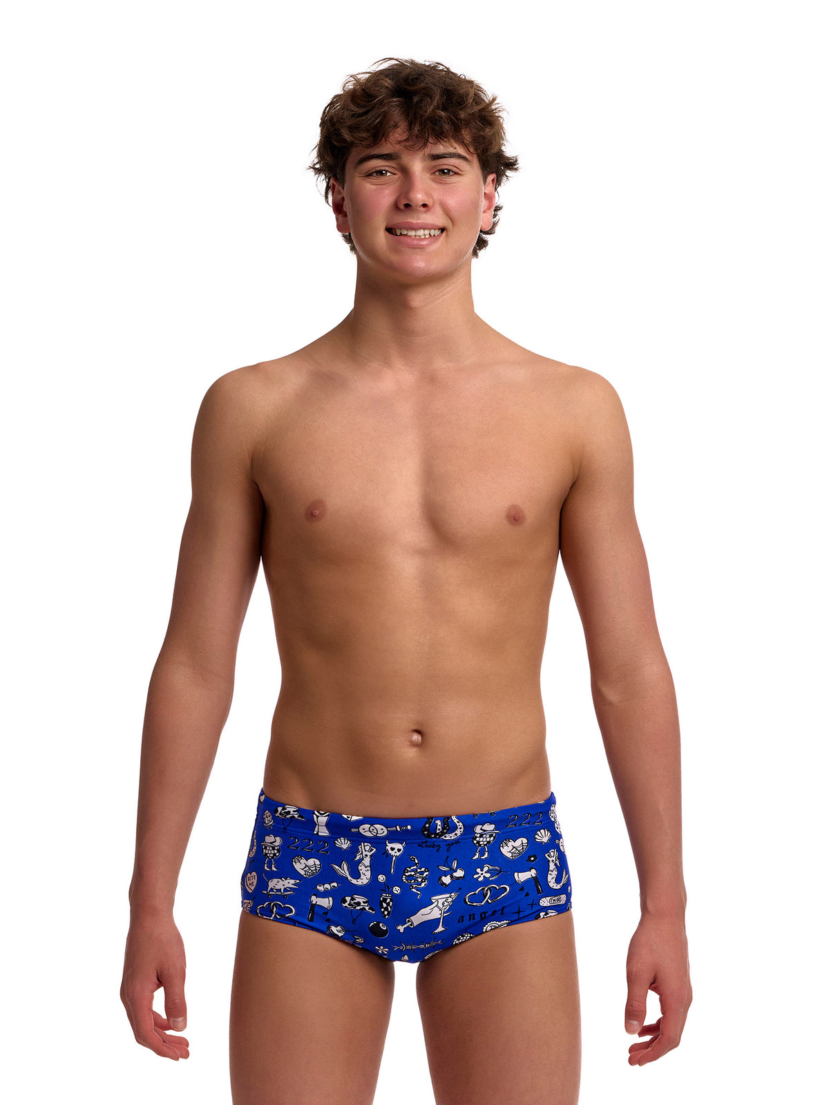 Brief de natation Sidewinder Trunk pour garçons - Scratchy