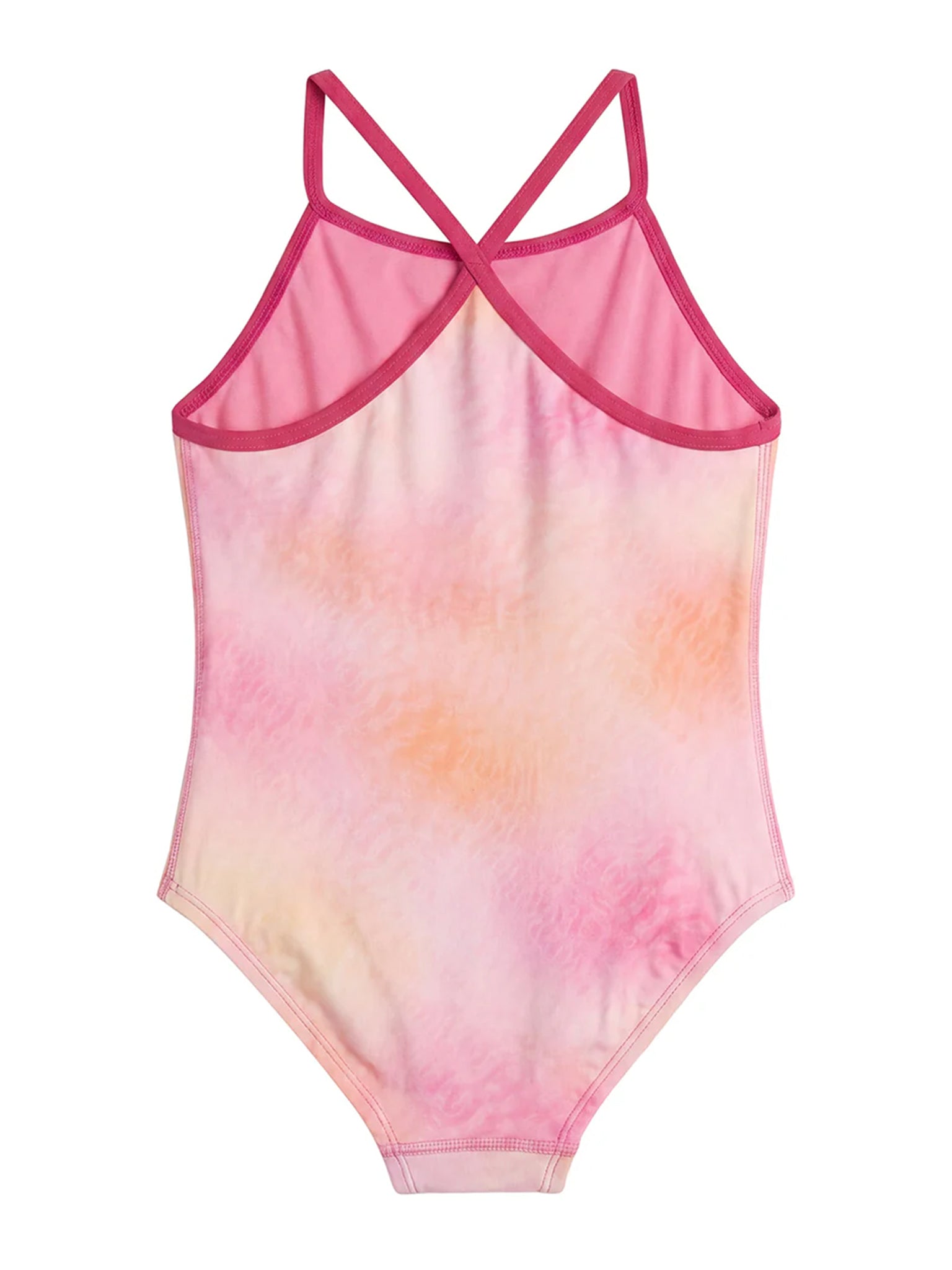 Maillot de bain une-pièce Ady Diamondfit Durafast Elite Sonorous pour filles - Rose/Orange