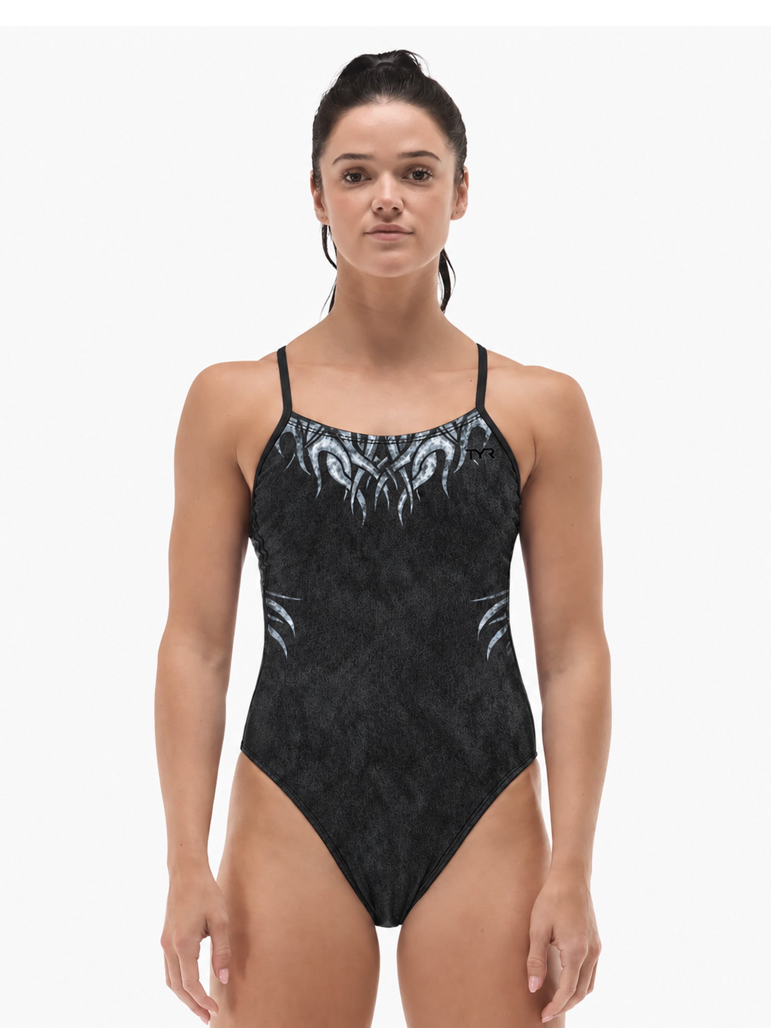 Women's Cutoutfit Durafast Elite Triton One-Piece Swimsuit - Graphite