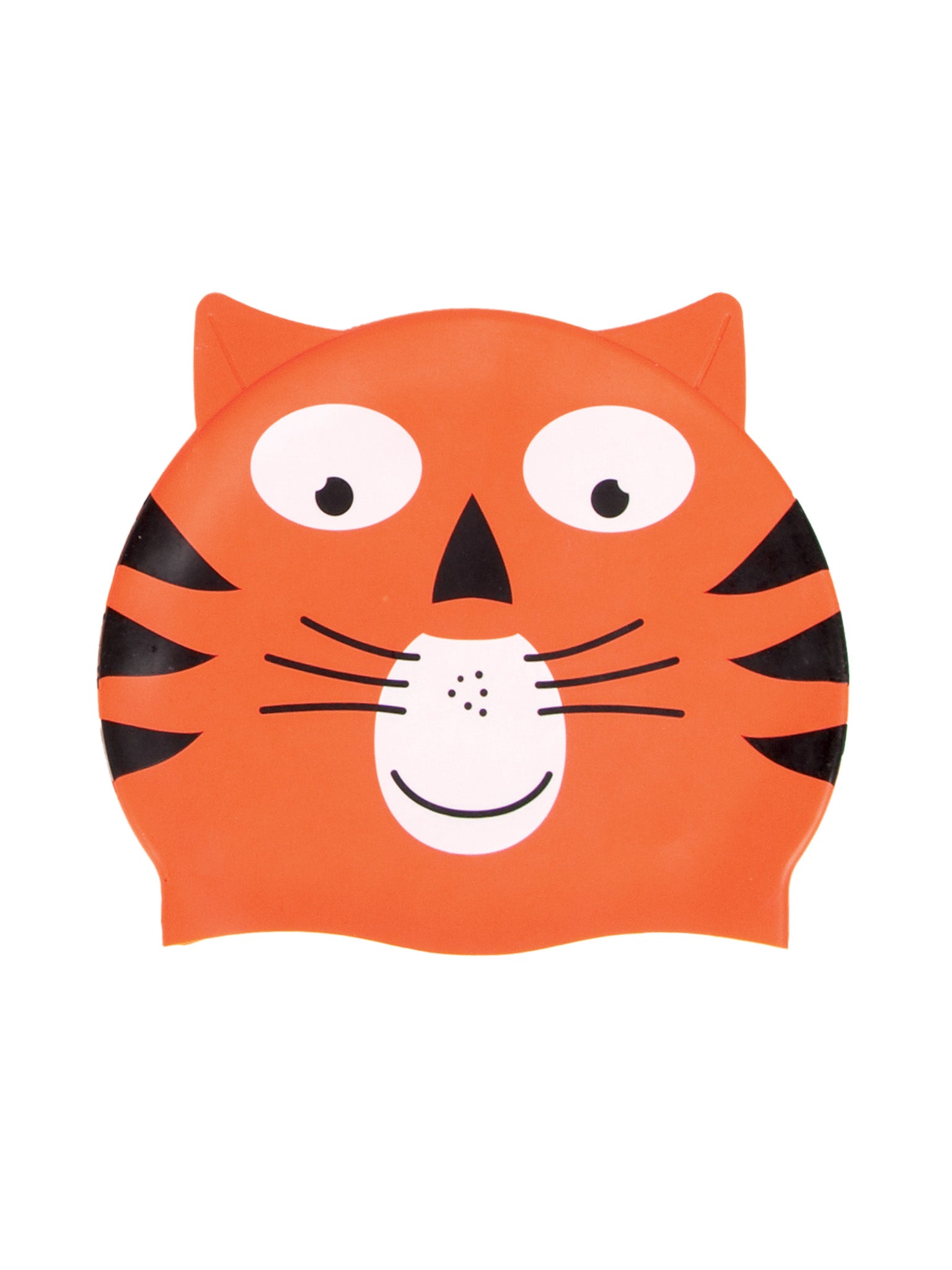 Funny Silicone Swim Cap - Orange Cat