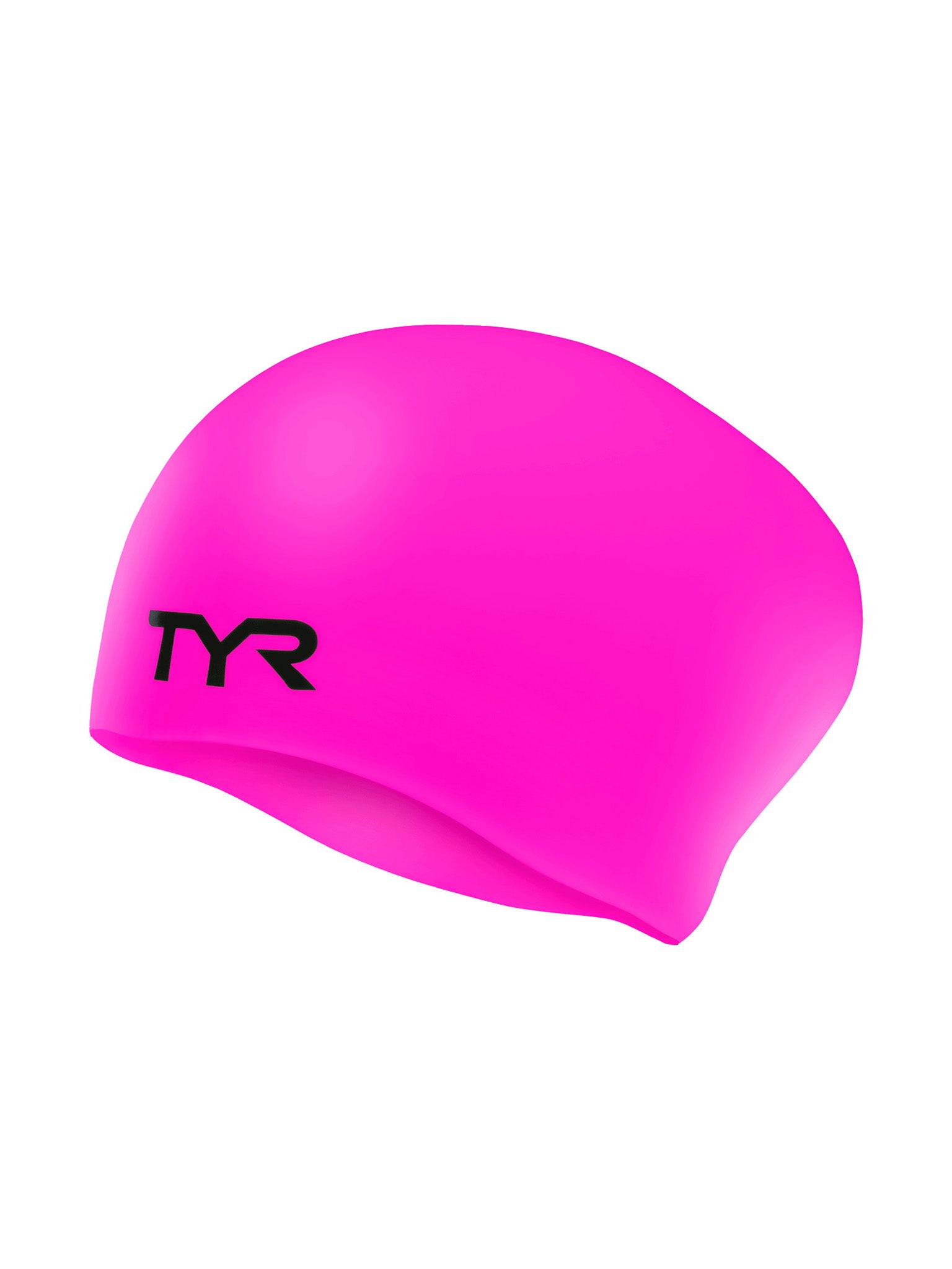 Bonnet de natation pour cheveux longs en silicone - Rose