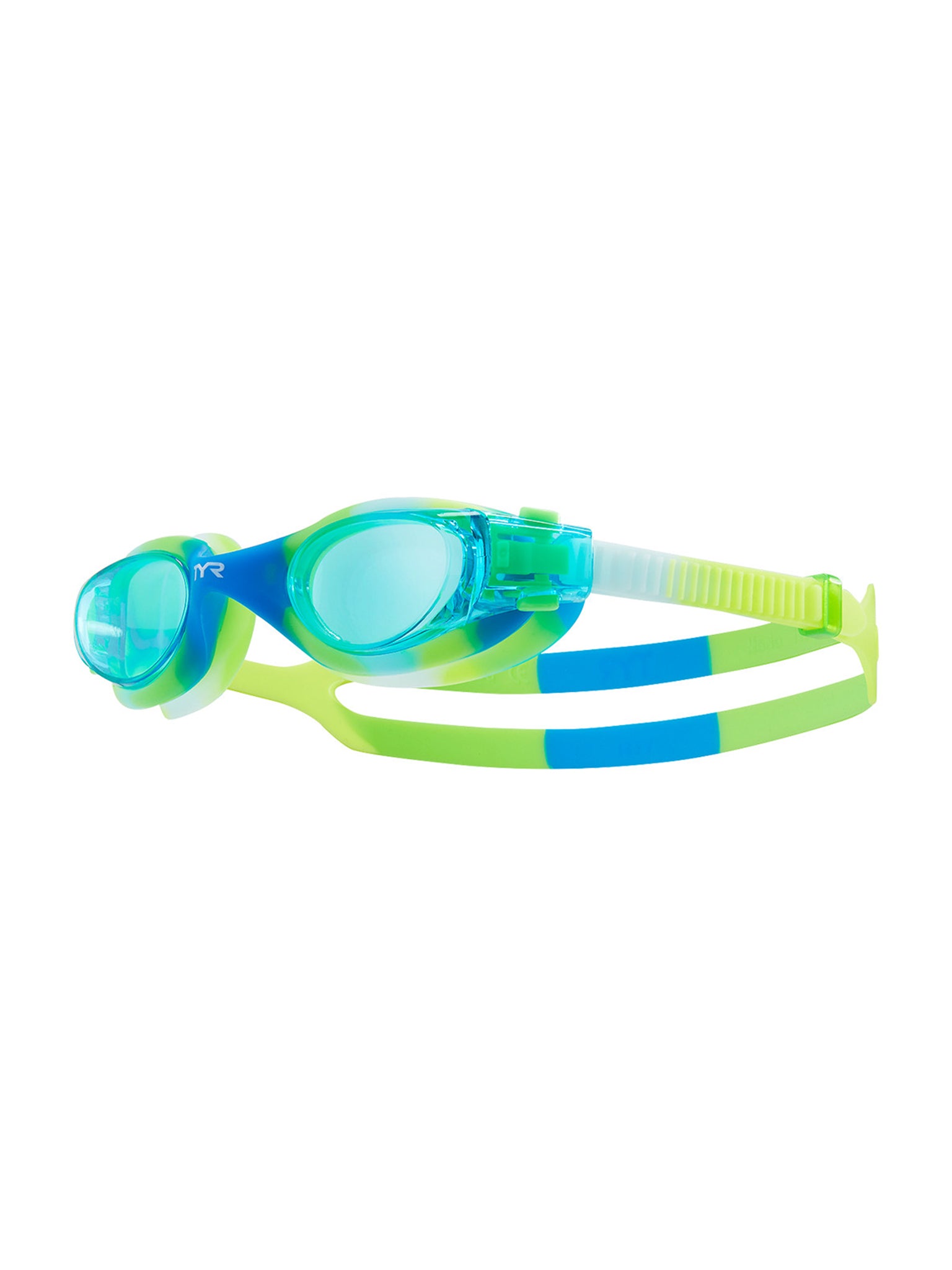 Lunettes de natation Vesi Tie-Dye pour enfants - Bleu/Vert