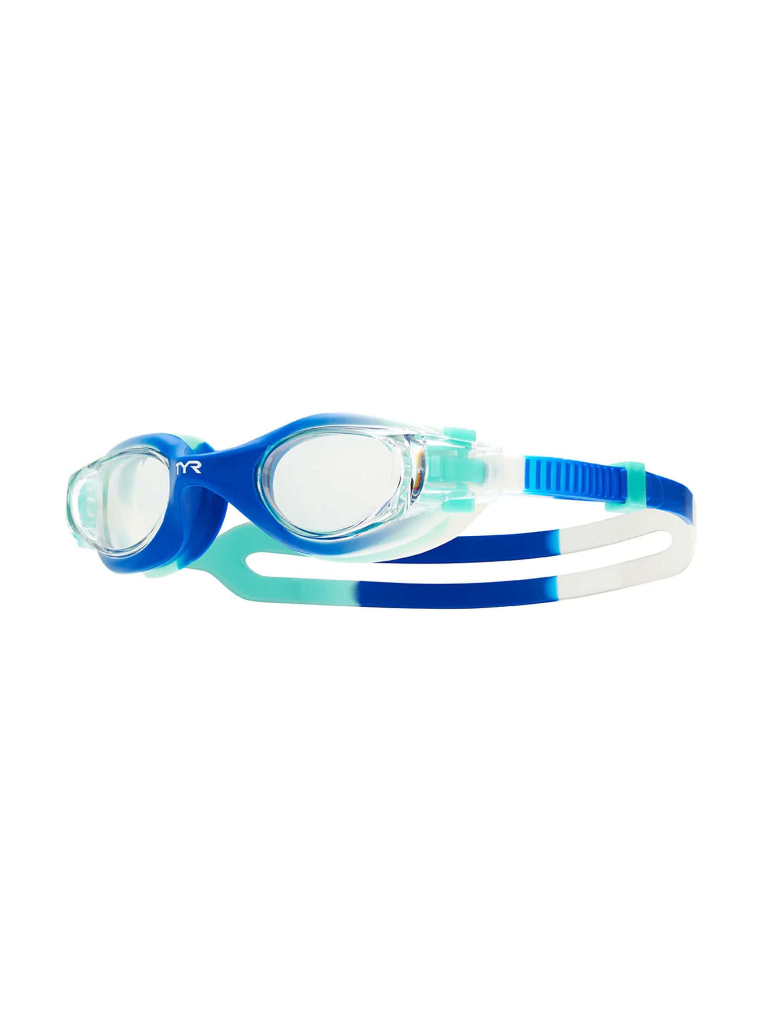 Lunettes de natation Vesi Tie-Dye pour enfants - Bleu/Menthe