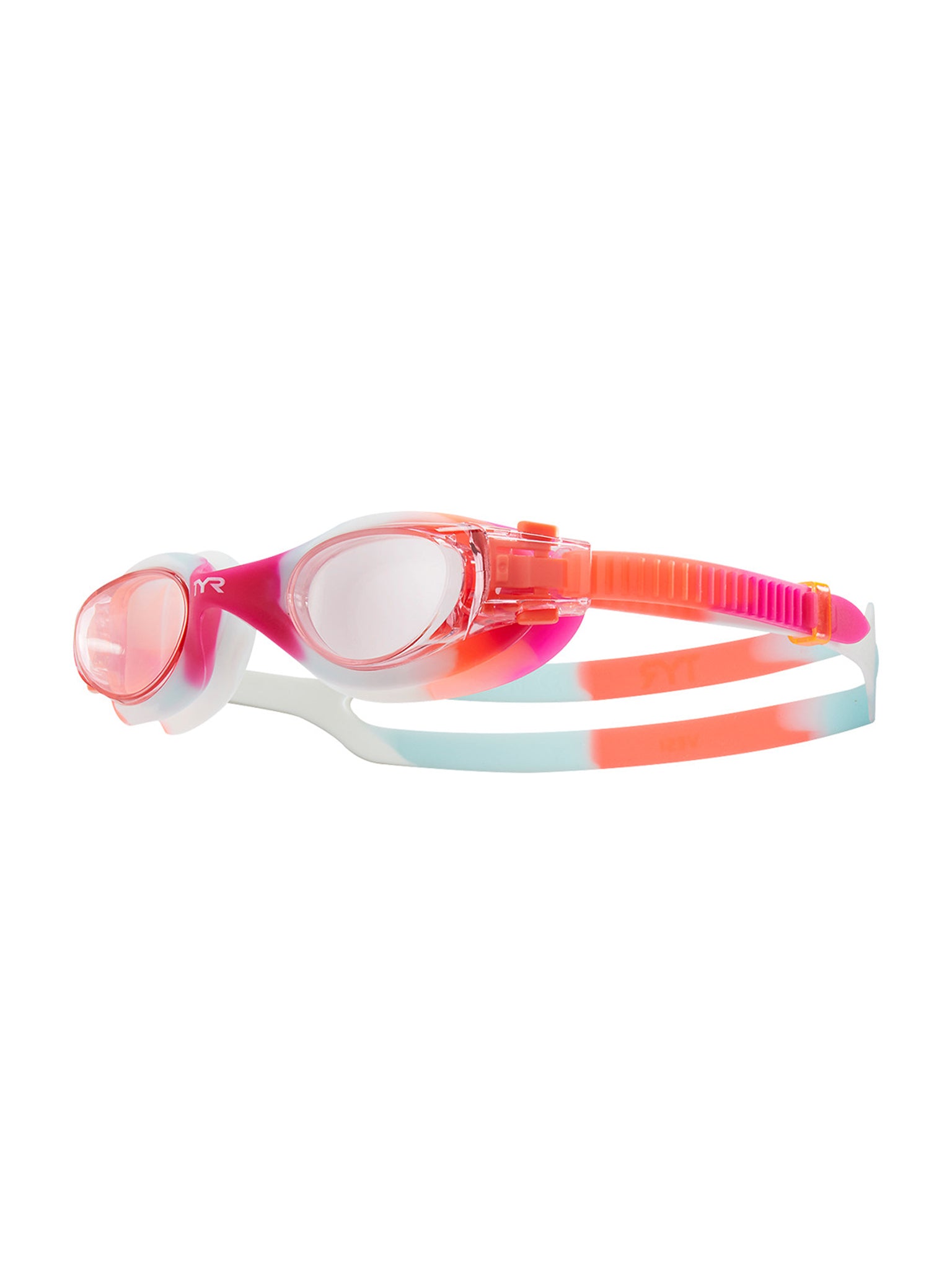 Lunettes de natation Vesi Tie-Dye pour enfants - Rose/Orange