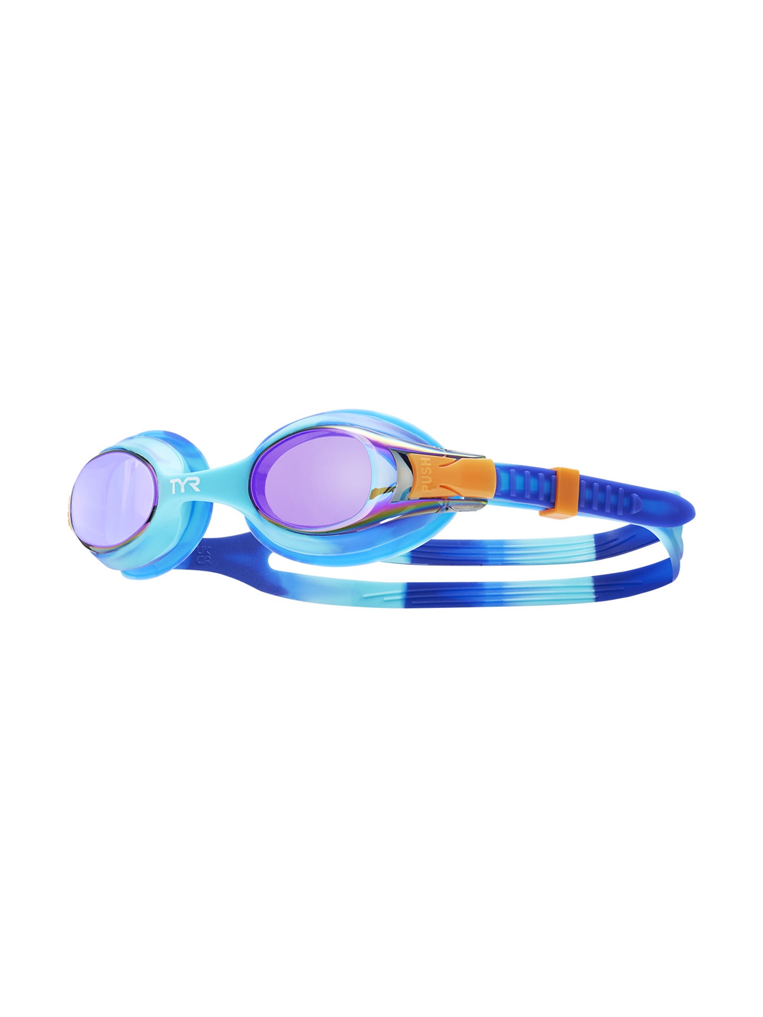 Lunettes de natation Swimple Tie-Dye pour enfants - Mauve/Turquoise/Bleu