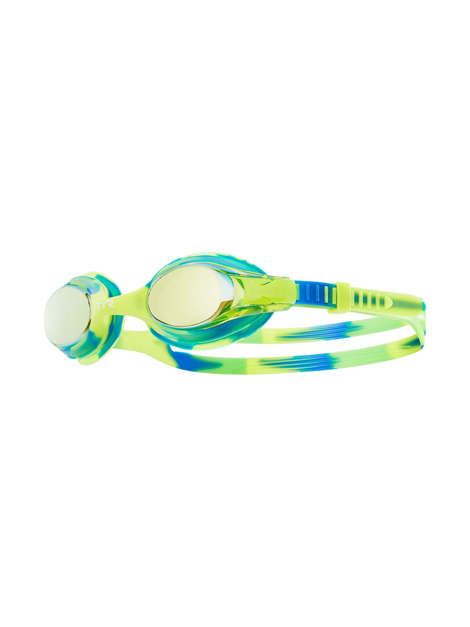 Lunettes de natation Swimple Tie-Dye Miroir pour enfants - Or/Vert/Bleu
