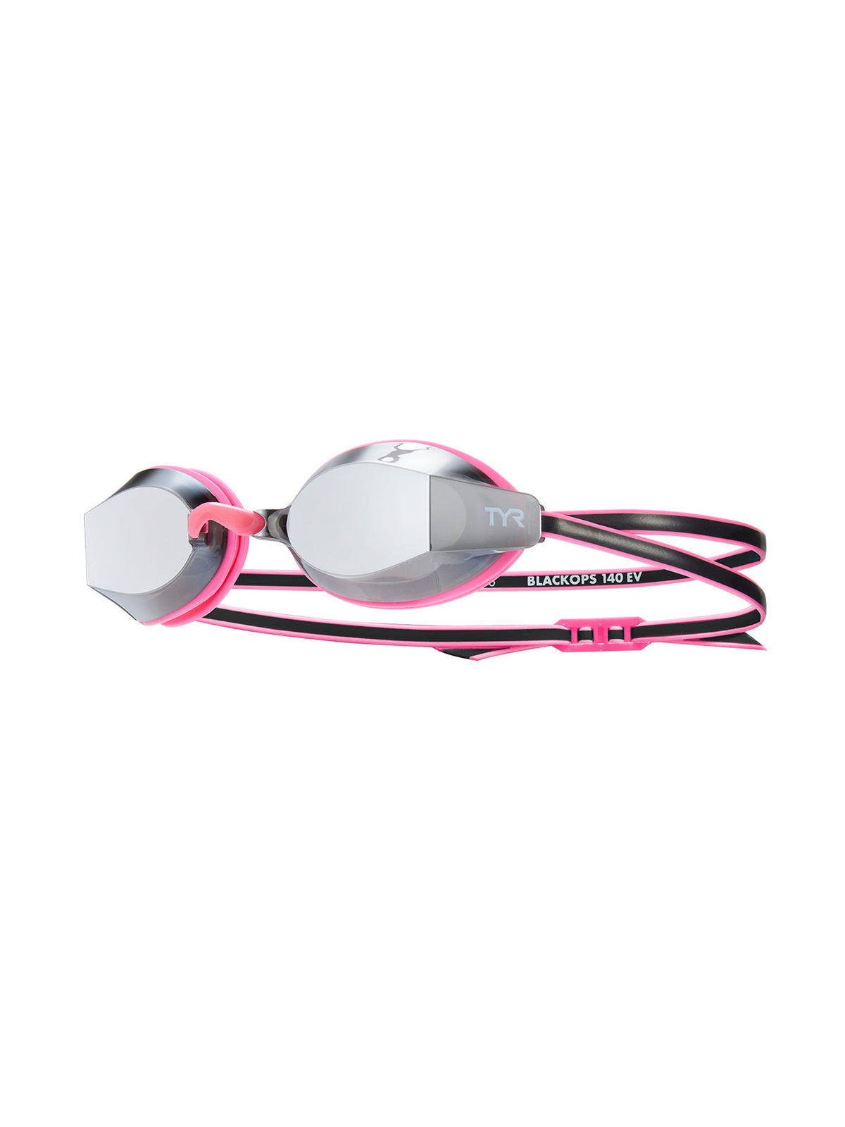 Black Ops 140 EV Racing Mirrored Junior Swim Goggles - Silver/Pink