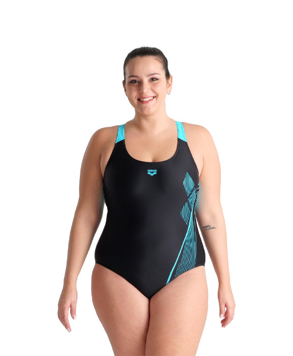 Maillot de bain une pièce femme - Pro back Graphic plus